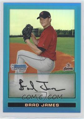 2009 Bowman Chrome - Prospects - Blue Refractor #BCP195 - Brad James /150