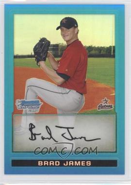 2009 Bowman Chrome - Prospects - Blue Refractor #BCP195 - Brad James /150