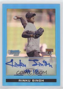 2009 Bowman Chrome - Prospects - Blue Refractor #BCP91 - Rinku Singh /150