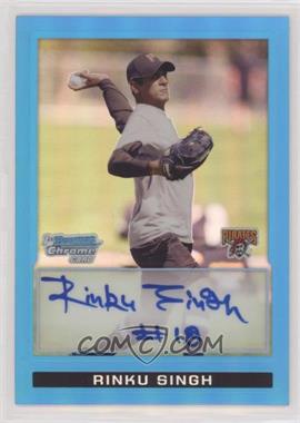 2009 Bowman Chrome - Prospects - Blue Refractor #BCP91 - Rinku Singh /150