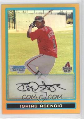 2009 Bowman Chrome - Prospects - Gold Refractor #BCP165 - Isaias Asencio /50