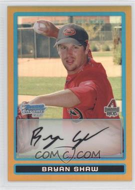 2009 Bowman Chrome - Prospects - Gold Refractor #BCP171 - Bryan Shaw /50