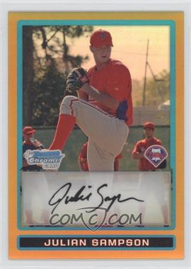 2009 Bowman Chrome - Prospects - Gold Refractor #BCP178 - Julian Sampson /50