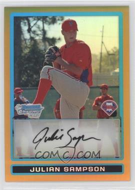 2009 Bowman Chrome - Prospects - Gold Refractor #BCP178 - Julian Sampson /50