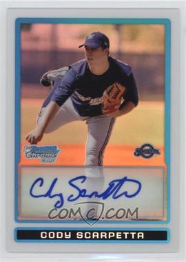 2009 Bowman Chrome - Prospects - Refractor #BCP107 - Cody Scarpetta /500