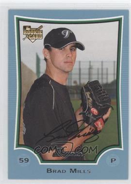 2009 Bowman Draft Picks & Prospects - [Base] - Blue #BDP31 - Brad Mills /399