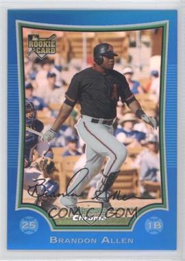 2009 Bowman Draft Picks & Prospects - Chrome - Blue Refractor #BDP14 - Brandon Allen /99