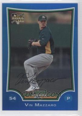 2009 Bowman Draft Picks & Prospects - Chrome - Blue Refractor #BDP53 - Vin Mazzaro /99