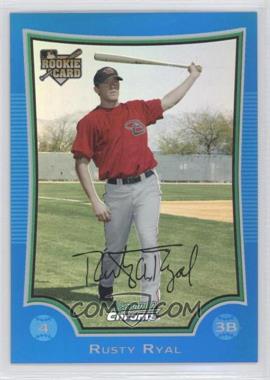 2009 Bowman Draft Picks & Prospects - Chrome - Blue Refractor #BDP8 - Rusty Ryal /99