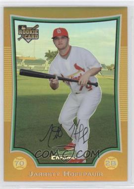 2009 Bowman Draft Picks & Prospects - Chrome - Gold Refractor #BDP35 - Jarrett Hoffpauir /50