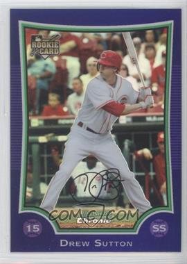 2009 Bowman Draft Picks & Prospects - Chrome - Purple Refractor #BDP34 - Drew Sutton