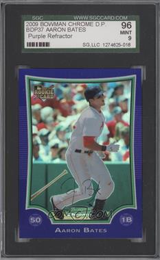 2009 Bowman Draft Picks & Prospects - Chrome - Purple Refractor #BDP37 - Aaron Bates [SGC 9 MINT]