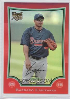 2009 Bowman Draft Picks & Prospects - Chrome - Red Refractor #BDP30 - Barbaro Canizares /5