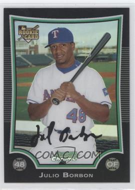 2009 Bowman Draft Picks & Prospects - Chrome - Refractor #BDP49 - Julio Borbon