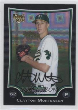 2009 Bowman Draft Picks & Prospects - Chrome - X-Fractor #BDP38 - Clayton Mortensen /199