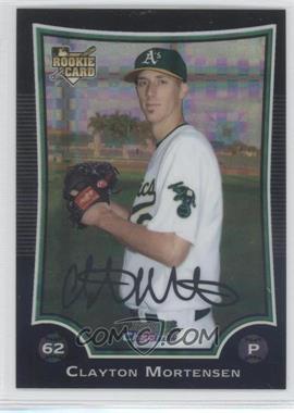 2009 Bowman Draft Picks & Prospects - Chrome - X-Fractor #BDP38 - Clayton Mortensen /199