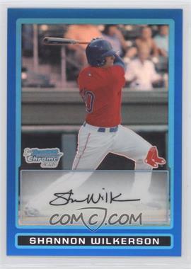 2009 Bowman Draft Picks & Prospects - Prospects Chrome - Blue Refractor #BDPP18 - Shannon Wilkerson /99