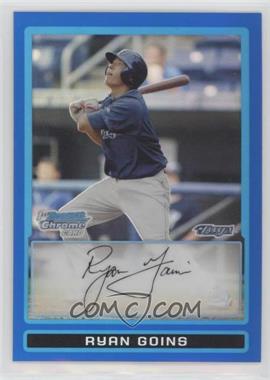 2009 Bowman Draft Picks & Prospects - Prospects Chrome - Blue Refractor #BDPP61 - Ryan Goins /99