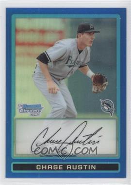 2009 Bowman Draft Picks & Prospects - Prospects Chrome - Blue Refractor #BDPP62 - Chase Austin /99