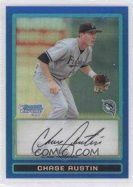 2009 Bowman Draft Picks & Prospects - Prospects Chrome - Blue Refractor #BDPP62 - Chase Austin /99