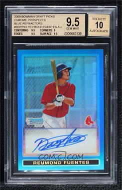 2009 Bowman Draft Picks & Prospects - Prospects Chrome - Blue Refractor #BDPP83 - Reymond Fuentes /150 [BGS 9.5 GEM MINT]