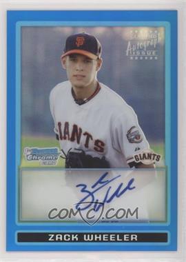 2009 Bowman Draft Picks & Prospects - Prospects Chrome - Blue Refractor #BDPP86 - Zack Wheeler /150