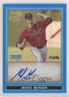 2009 Bowman Draft Picks & Prospects - Prospects Chrome - Blue Refractor #BDPP87 - Mike Minor /150