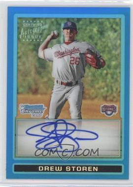 2009 Bowman Draft Picks & Prospects - Prospects Chrome - Blue Refractor #BDPP95 - Drew Storen /150