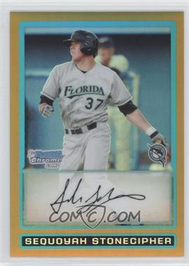 2009 Bowman Draft Picks & Prospects - Prospects Chrome - Gold Refractor #BDPP17 - Sequoyah Stonecipher /50