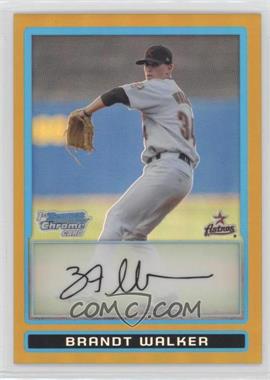 2009 Bowman Draft Picks & Prospects - Prospects Chrome - Gold Refractor #BDPP34 - Brandt Walker /50