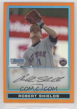 2009 Bowman Draft Picks & Prospects - Prospects Chrome - Orange Refractor #BDPP58 - Robert Shields /25