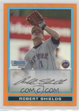 2009 Bowman Draft Picks & Prospects - Prospects Chrome - Orange Refractor #BDPP58 - Robert Shields /25