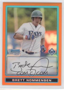 2009 Bowman Draft Picks & Prospects - Prospects Chrome - Orange Refractor #BDPP63 - Brett Nommensen /25