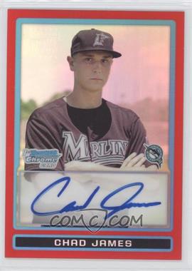 2009 Bowman Draft Picks & Prospects - Prospects Chrome - Red Refractor #BDPP92 - Chad James /5