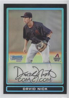 2009 Bowman Draft Picks & Prospects - Prospects Chrome - Refractor #BDPP71 - David Nick