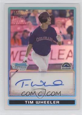 2009 Bowman Draft Picks & Prospects - Prospects Chrome - Refractor #BDPP78 - Tim Wheeler /500