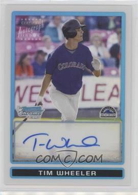 2009 Bowman Draft Picks & Prospects - Prospects Chrome - Refractor #BDPP78 - Tim Wheeler /500