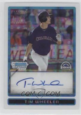 2009 Bowman Draft Picks & Prospects - Prospects Chrome - X-Fractor #BDPP78 - Tim Wheeler /225