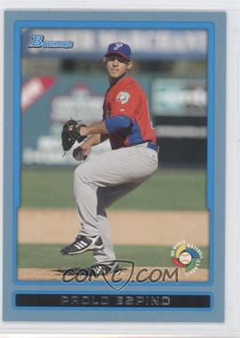 2009 Bowman Draft Picks & Prospects - World Baseball Classic Stars - Blue #BDPW30 - Paolo Espino /399