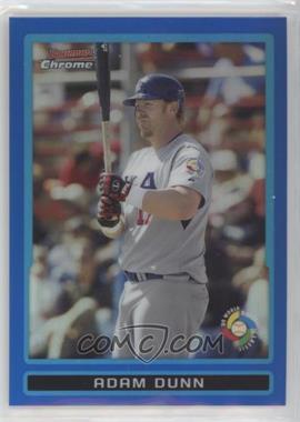 2009 Bowman Draft Picks & Prospects - World Baseball Classic Stars Chrome - Blue Refractor #BDPW20 - Adam Dunn /99