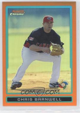 2009 Bowman Draft Picks & Prospects - World Baseball Classic Stars Chrome - Orange Refractor #BDPW16 - Chris Barnwell /25