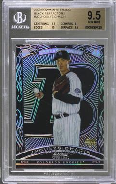 2009 Bowman Sterling - [Base] - Black Refractors #BS-JC - Jhoulys Chacin /25 [BGS 9.5 GEM MINT]