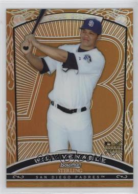 2009 Bowman Sterling - [Base] - Gold Refractors #BS-WV - Will Venable /50