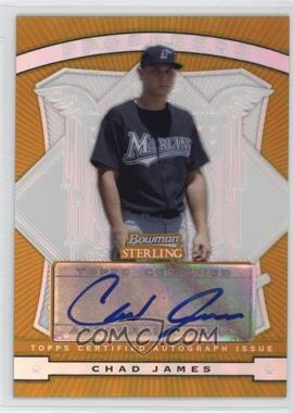 2009 Bowman Sterling - Prospects - Gold Refractors #BSP-CJA - Chad James /50