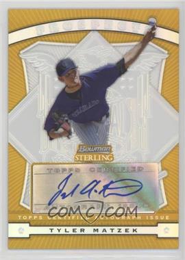 2009 Bowman Sterling - Prospects - Gold Refractors #BSP-TM - Tyler Matzek /50