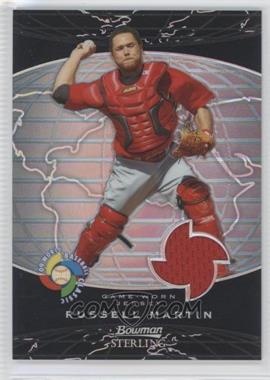 2009 Bowman Sterling - World Baseball Classic Relics - Black Refractors #BCR-RM - Russell Martin /25