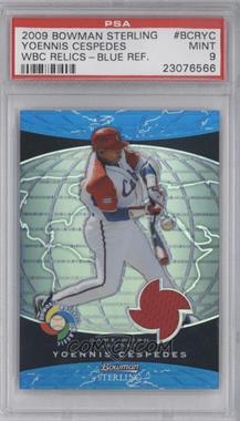 2009 Bowman Sterling - World Baseball Classic Relics - Blue Refractors #BCR-YC - Yoenis Cespedes /125 [PSA 9 MINT]