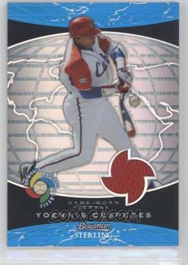 2009 Bowman Sterling - World Baseball Classic Relics - Blue Refractors #BCR-YC - Yoenis Cespedes /125
