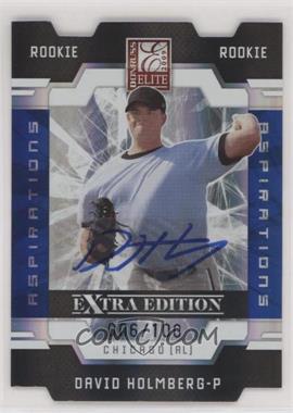 2009 Donruss Elite Extra Edition - [Base] - Aspirations Signatures #142 - David Holmberg /100