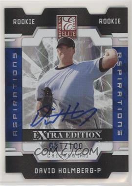 2009 Donruss Elite Extra Edition - [Base] - Aspirations Signatures #142 - David Holmberg /100